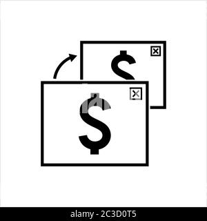 Payment History Icon, Payment Detail Concept Vector Art Illustration Stock Vector