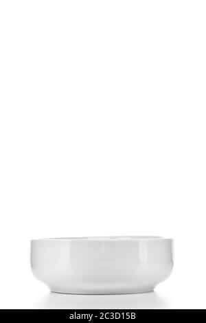 white soup bowl on white isolated background Stock Photo