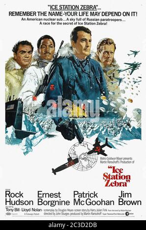 Ice Station Zebra - Vintage Movie Poster Stock Photo