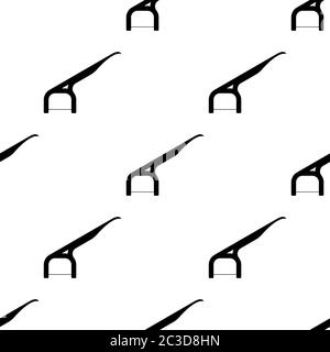 Flossing Tool, Dental Cleaning Tool Seamless Pattern Vector Art Illustration Stock Vector
