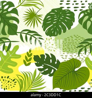 Tropical flowers graphic design for t-shirt Vector Image