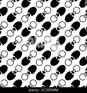 Key Chain Seamless Pattern, Key Ring Vector Art Illustration Stock Vector