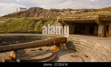 Cape Spear East Coast Trail landscapes near St Johns in Newfoundland, Canada. Stock Photo