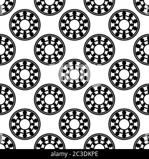 Bearing Icon, Ball Bearing Icon Seamless Pattern Vector Art Illustration  Stock Vector Image & Art - Alamy