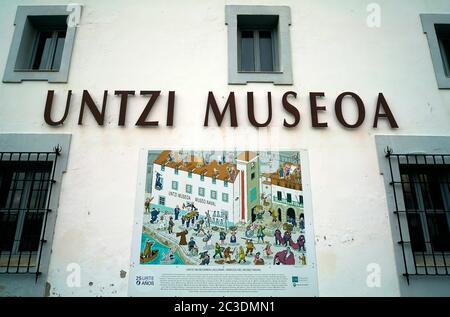 Exterior view of Untzi Naval Museum.Port of San Sebastian. Gipuzkoa. Basque Country.Spain Stock Photo