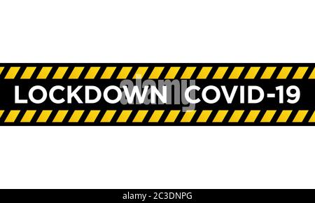 lockdown prevent the spread Coronavirus pandemic design vector illustration Stock Vector