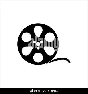 Reel with frame icon in cinema concept. 24252460 Vector Art at Vecteezy