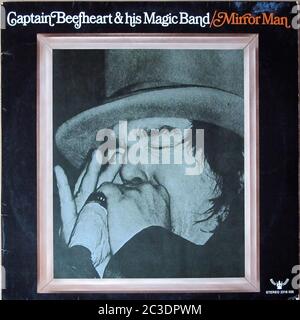 CAPTAIN BEEFHEART & HIS MAGIC BAND - MIRROR Man original buddah  - Vintage 12'' LP vinyl Cover Stock Photo