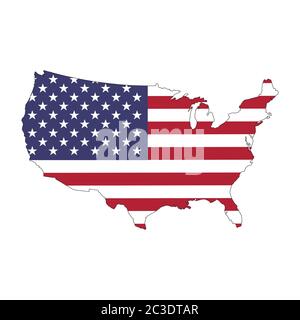Usa flag map icon template. Icon design vector Stock Vector Image & Art ...