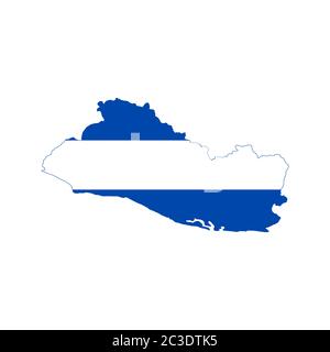 el salvador map flag design vector illustration Stock Vector