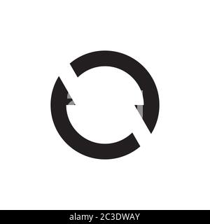 synchronize sign icon symbol vector illustration Stock Vector