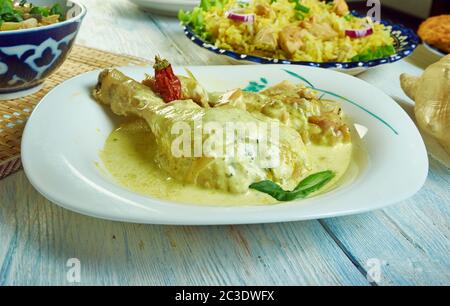 Sri Lankan Kukul mas curry Stock Photo