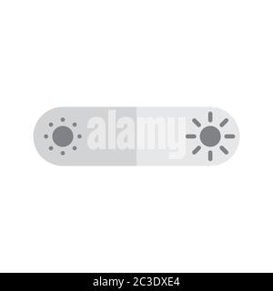 bright and dark screen adjustment icon design vector Stock Vector