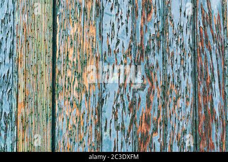 Old painted wood background. Rustic paint on wooden boards. High resolution Stock Photo
