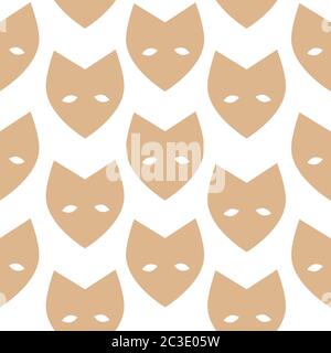 Fox head wallpaper pattern design Stock Vector