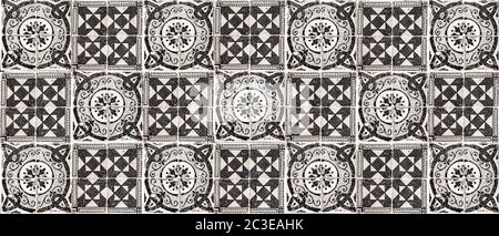 Background of vintage ceramic tiles Stock Photo