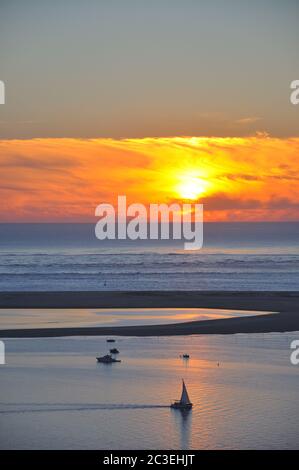 holidays around the Arcachon bay and the pilat dune, France Stock Photo