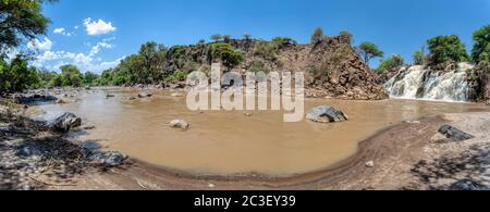 waterfall in Awash National Park, Ethiopia Stock Photo