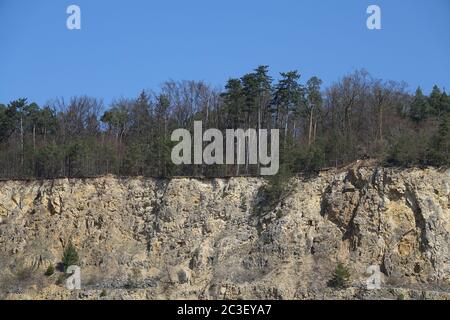 Lime Quarry Stock Photo