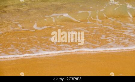 sandy beach shore line texture background Stock Photo