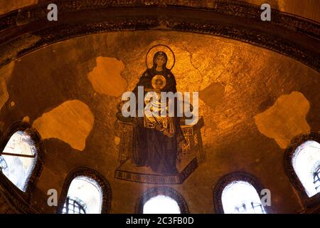 Hagia Sophia is a museum, historical basilica and mosque in Istanbul. Turkey Istanbul Photo shooting date 14 june 2020 Stock Photo