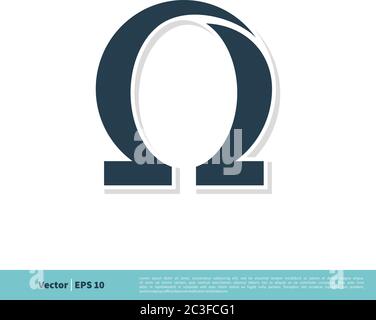 Omega Icon Vector Logo Template Illustration Design. Vector EPS 10. Stock Vector