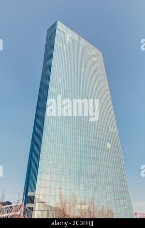 European Central Bank - headquarters in Frankfurt am Main Stock Photo