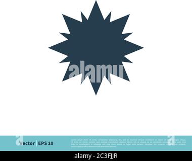 Abstract Star Ornamental Icon Vector Logo Template Illustration Design. Vector EPS 10. Stock Vector
