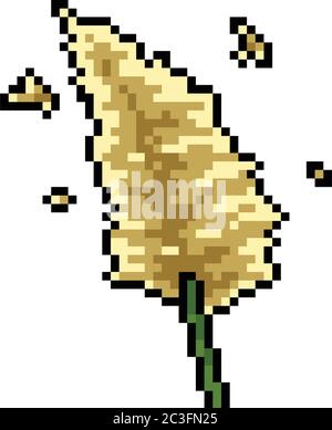 vector pixel art grass isolated Stock Vector Image & Art - Alamy