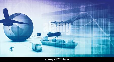 Supply Chain Analytics Software Company as a Concept Stock Photo