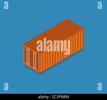 container icon illustrated in vector on white background Stock Photo