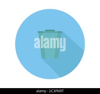 trash icon illustrated in vector on white background Stock Photo