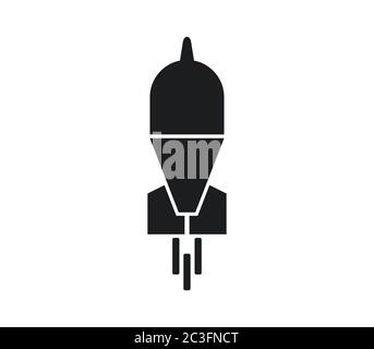 bomb icon illustrated in vector on white background Stock Photo