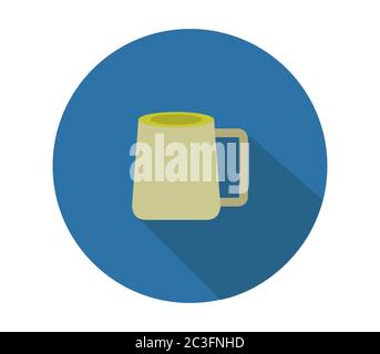 beer icon illustrated in vector on white background Stock Photo