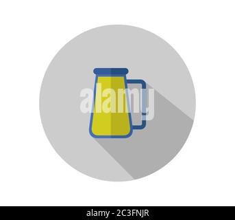 beer icon illustrated in vector on white background Stock Photo