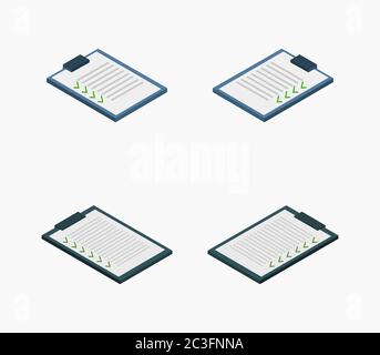 checklist icon illustrated in vector on white background Stock Photo