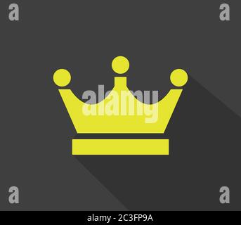 crown icon illustrated in vector on white background Stock Photo - Alamy