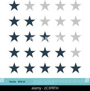 Star Rating Icon Vector Logo Template Illustration Design. Vector EPS 10. Stock Vector