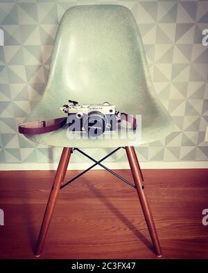 eames chair with olympus pen f