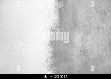 Concrete wall painted with white paint Stock Photo