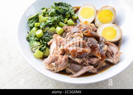 Braised Pork Leg, a one pot comfort dish Stock Photo