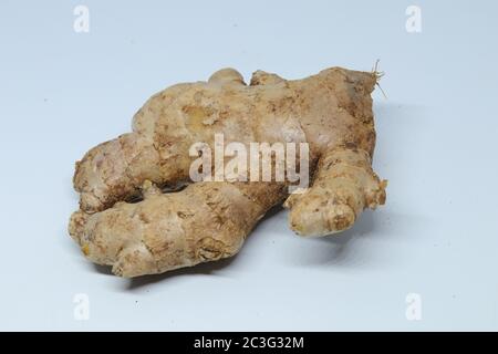 fresh ginger isolated on white background Stock Photo