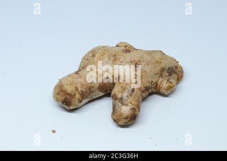 fresh ginger isolated on white background Stock Photo