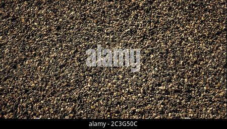 Texture with small gravel from limestone Stock Photo