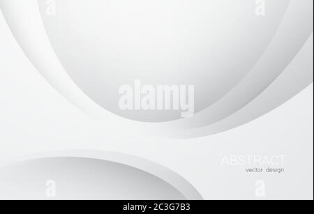 Abstract white monochrome vector background, for design brochure, website, flyer. Smooth white wallpaper for certificate, presentation, landing page Stock Vector