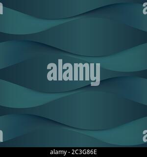 Cutting seamless texture. Wavy background. Interior wall decoration. Stock Vector