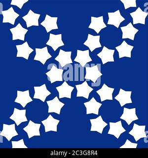 Kids colorful seamless star usa pattern. Cute Baby pattern design. Stock Vector