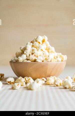 caramel popcorn on table Stock Photo
