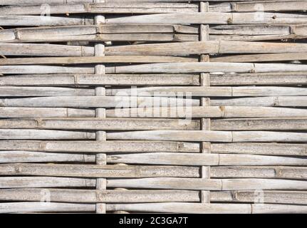 Bamboo Weave texture or weave pattern background in Natural Light. Weaves texture in classic and retro style Stock Photo