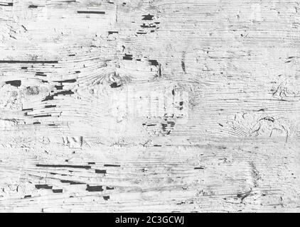 Cracked white paint on wood Stock Photo